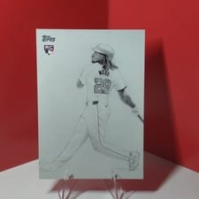 2025 Topps Update Keegan Hall Art Cards James Wood #KHAC-37 card