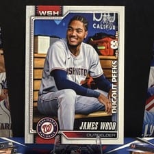 2026 Topps Dugout Peeks James Wood #349 card