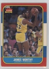 1986 Fleer James Worthy #131 card