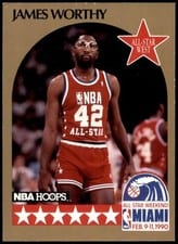 1990-91 Hoops Base Set James Worthy #26 card