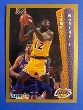 1992-93 Fleer Base Set James Worthy #114 card