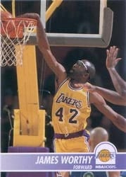 1994-95 Hoops Base Set James Worthy #106 card