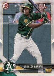 2018 Bowman Draft Base Set Jameson Hannah #BD-160 card