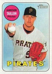 2018 Topps Heritage Base Set Jameson Taillon #461 card