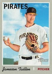 2019 Topps Heritage Base Set Jameson Taillon #236 card