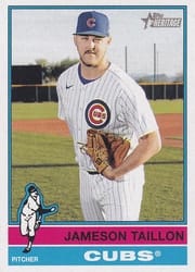 2025 Topps Heritage Base Set Jameson Taillon #159 card