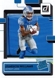 2022 Donruss Base Set Jameson Williams #308 card