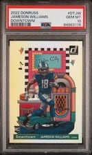 2022 Donruss Downtown Jameson Williams #DT-JW card
