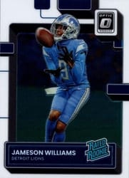 2022 Donruss Optic Base Set Jameson Williams #208 card