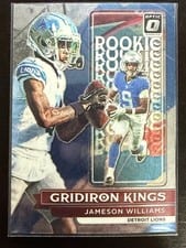 2022 Donruss Optic Rookie Gridiron Kings Autographs Jameson Williams #RGK-7 card