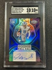 2022 Panini Certified Rookie Roll Call Signatures Jameson Williams #RCS-JW card