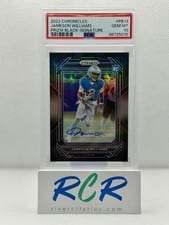 2022 Panini Chronicles Prizm Black Signatures Jameson Williams #PB-13 card