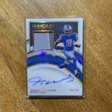 2022 Panini Immaculate Collection Jameson Williams #107 card