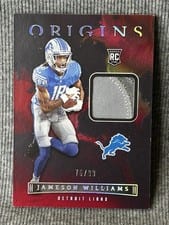 2022 Panini Origins Rookie Patches Jameson Williams #ROP-JWI card