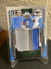 2022 Panini Playbook Mammoth Material Jameson Williams #MM-8 card