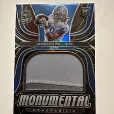 2022 Panini Spectra Monumental Memorabilia Jameson Williams #MME-JWI card