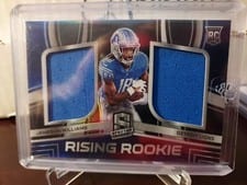 2022 Panini Spectra Rising Rookie Materials Jameson Williams #RRM-JWI card