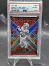 2022 Panini XR Impending Greatness Jameson Williams #IMG-8 card