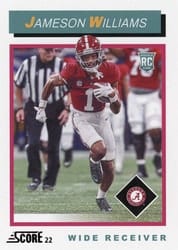 2022 Score 1992 Throwback Rookie Jameson Williams #TB9 card