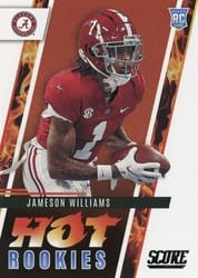 2022 Score Hot Rookies Jameson Williams #HR9 card