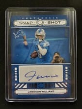 2024 Panini Photogenic Snapshots Autographs Jameson Williams #SSA-JWS card