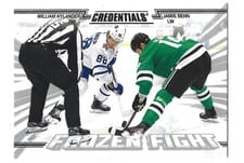 2024-25 Upper Deck Credentials Frozen Fight Jamie Benn/William Nylander #FF-BN card