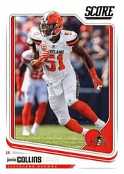 2018 Score Base Set Jamie Collins #81 card