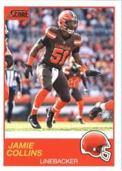 2019 Score Base Set Jamie Collins #111 card