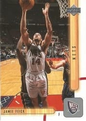 2001-02 Upper Deck Base Set Jamie Feick #107 card