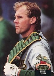 1992 Stadium Club Base Set Jamie Quirk #83 card