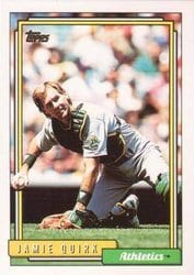 1992 Topps Base Set Jamie Quirk #19 card
