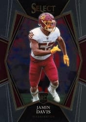 2021 Panini Select Base Set Jamin Davis #187 card