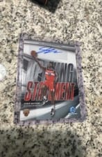 2025-26 Bowman Opening Statement Signatures Jamir Watkins #OS-JW card