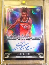 2025-26 Topps Cosmic Chrome Singularity Signatures Jamir Watkins #SS-JW card