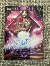 2025-26 Topps Midnight Dark Matter Autographs Rookies Jamir Watkins #DMAR-JW card