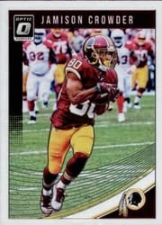 2018 Donruss Optic Base Set Jamison Crowder #100 card