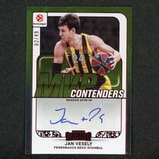2025-26 Panini Contenders EuroLeague MVP Contenders Autographs Jan Vesely #2 card
