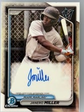 2024 Bowman Chrome Prospects Autographs Janero Miller #CPA-JM card