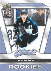 2025-26 Upper Deck MVP Base Set Jani Nyman #244 card