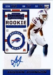 2019 Panini Contenders Base Set Jaquan Johnson #244 card