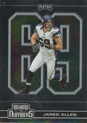 2020 Panini Playoff Behind the Numbers Jared Allen #BTN-11 card