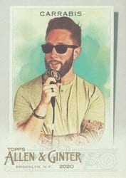 2020 Topps Allen & Ginter Base Set Jared Carrabis #204 card