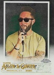 2020 Topps Allen & Ginter Chrome Base Set Jared Carrabis #204 card