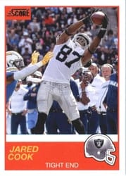 2019 Score Base Set Jared Cook #34 card