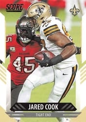 2021 Score Base Set Jared Cook #211 card