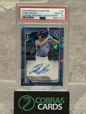 2024 Bowman Sapphire Edition Autographs Jared Dickey #BSPA-JDI card
