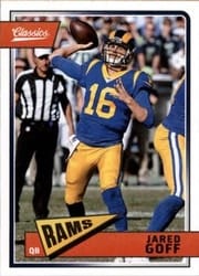 2018 Panini Classics Base Set Jared Goff #89 card