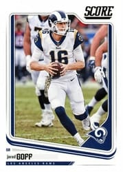 2018 Score Base Set Jared Goff #166 card