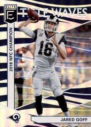 2019 Donruss Elite Title Waves Jared Goff #TW-2 card