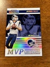 2019 Panini Contenders MVP Contenders Jared Goff #MVP-JG card